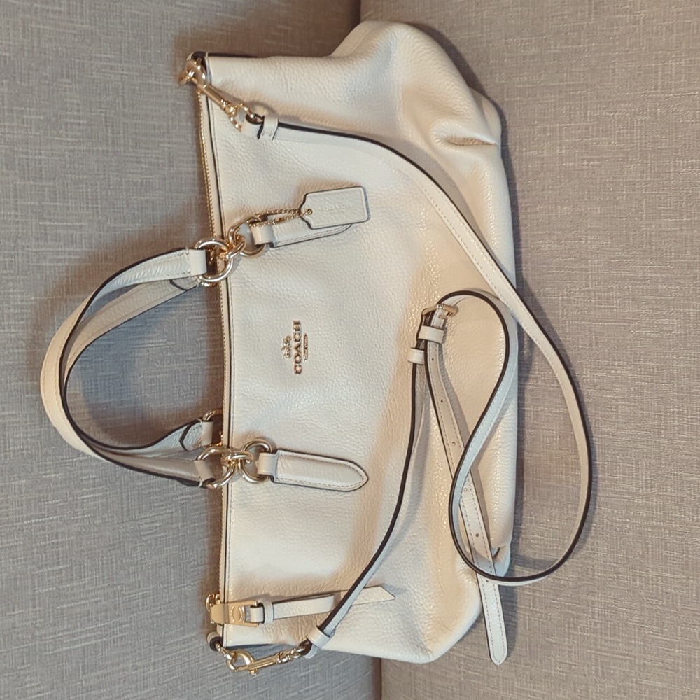Coach Pebbled Leather Ally Satchel F30565 - Picture 12 of 12